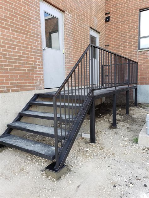 fabricated metal stairs|exterior metal stairs residential.